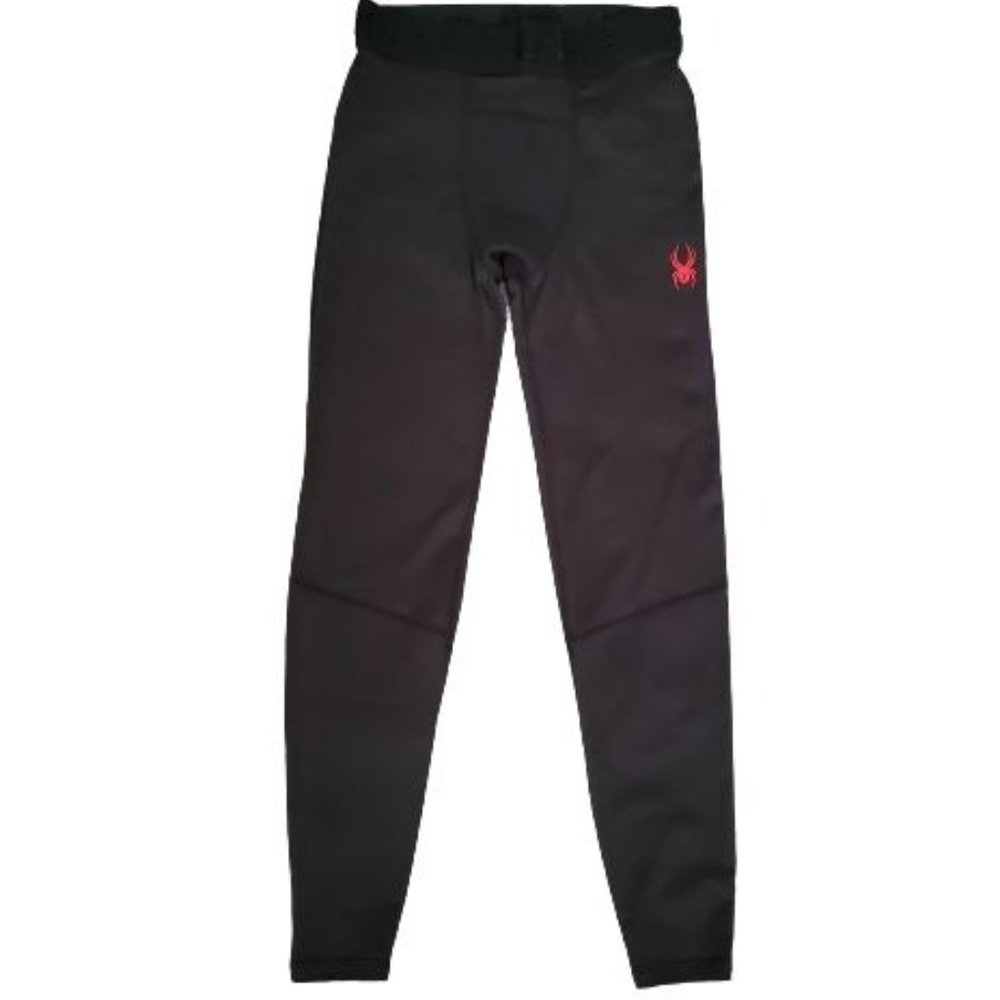 Spyder Active Men's Pro Web Base Layer Compression Leggings Pants Black Small - Picture 2 of 13